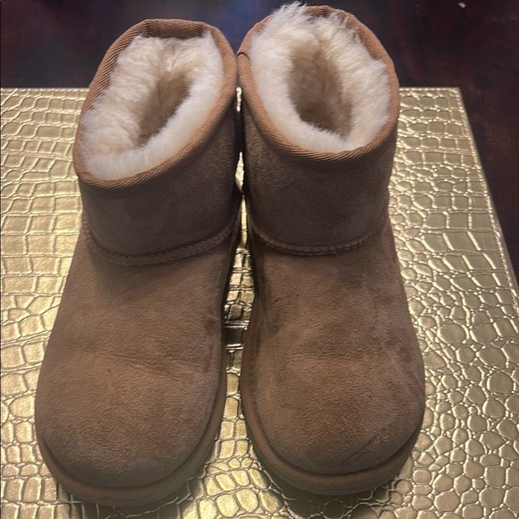 Cozy Tan Shearling-Lined Boots - Picture 1 of 7